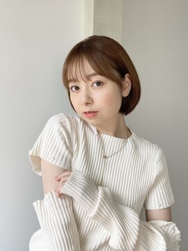 トッカ 中目黒店(tocca) シースルーバング×顎ライン内巻きボブ