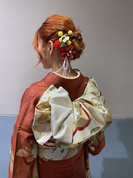 フレーム へアアンドトリートメント 天王寺北口店(FRAME) アップセット《シニヨンヘア》