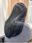 アッシュブラック#グレージュカラーブルーグレージュ#前髪パーマ