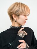 ショート/マッシュショート/ニュアンスパーマ/ハイトーン[原宿]
