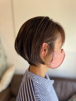 マム(hair dresser's Mum)&nbsp;20代30代大人可愛いエアリーボブラベンダーベージュ透明感