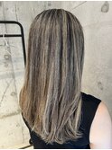積み重ねて作る地毛にハイライト/福岡地毛にハイライト/白髪