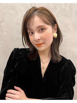ロンドプロフィール 浦和(Lond profil) 中川　前髪カット顔まわり似合わせ外ハネくびれミディ