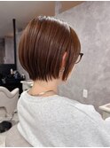 大人ショートボブ/丸みショートカット30代～50代