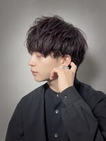 刈部倶楽舞&nbsp;ミディアムマッシュ × ツイストスパイラルパーマ【朝久】