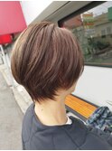 ショートボブ(ベージュブラウン)
