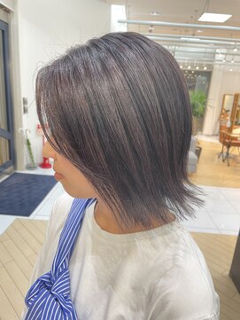 ユニ バイ マグ 長野店(Uni.by Mag) 20代30代40代大人可愛い小顔 ショートカット切りっぱなし外ハネ