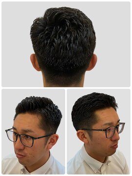 銀座マツナガ 浅草店 ビジカジナチュラルアイロンパーマ七三スタイル