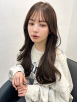 〇レイヤーカット 顔まわりレイヤー 透明感カラー グレージュ