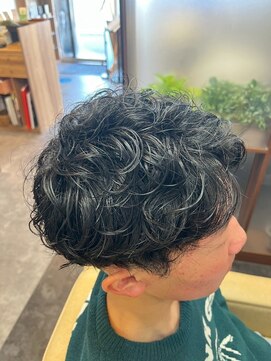 マインド サイトー ヘア アンド スパ mind saito hair&SPA ソフト波打ちパーマ×アップバング