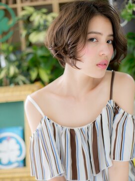 カバーヘア ブリス 戸田公園西口店(COVER HAIR bliss) くせ毛風ニュアンス丸みウルフボブh4戸田公園30代40代50代