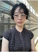 マッシュショート/ニュアンスパーマ/くせ毛風パーマ