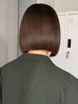 ラフ 新宿(Laff)&nbsp;20代30代切りっぱなしボブ/縮毛矯正/切りっぱなし/暗髪ボブ