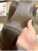 グレージュ/ブリーチなし/レイヤー/髪質改善