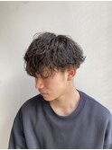 波巻きパーマ