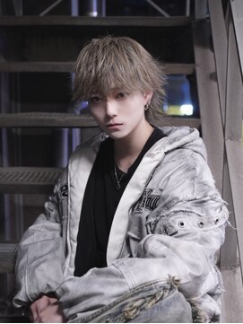 ポプルス(popls) ラウンドマッシュ/シースルーウルフ/ハイトーンカラー