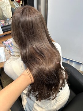 マリアバイアフロート(Maria by AFLOAT) 〈藤間〉ブリーチなしミルクティーブラウン/透明感カラー