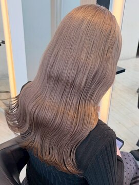 インク サカエ(inq sakae) ダブルブリーチ/ブラウンベージュ/レイヤーロング