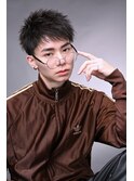 ツーブロック大人短髪ソフトツイストショートマッシュ