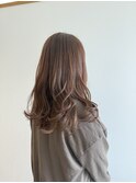 ロングレイヤー×ラベンダーベージュ