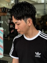 スウェル 押上店(Swell)&nbsp;MEN’S/リバースセンターパート/ニュアンスパーマ/錦糸町駅