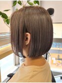 ボブタッセルボブアッシュグレーカラー寒色カラー