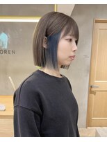 ローレン(LOREN) ボブ/ヘイリーボブ/レイヤーカット/小顔/ベージュ