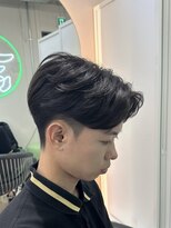 吉&nbsp;メンズショート　ニュアンスパーマ　毛流れ　フェザーパーマ