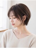 ショートボブ髪型20代30代40代50代前髪あり前髪なし面長丸顔越谷