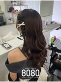 編み込みハーフツイン