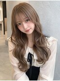 ミルクティーベージュフェミニンロング