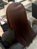 【YUNA限定艶暖色カラー】color＋cut＋treatment ￥8900ピンク/ワインレッド