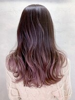 アイティー バイ アルバム 浦和店(IT by ALBUM) ピンクグラデーション_セミウェットウェーブ_ba281111