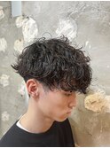 メンズカットパーマ波巻ツイストスパイラルパーマ札幌大通