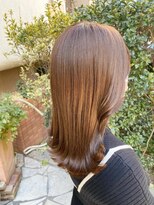 ネオリーブソラ 相模大野店(Neolive sola)&nbsp;ベージュカラー×切りっぱなしカット