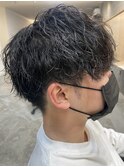 メンズマッシュパーマツイストスパイラルパーマニュアンスパーマ