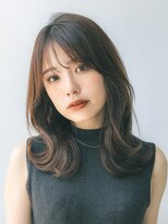 アンアミ シブヤ(Un ami shibuya) 【Unami】池田　大人ミディアム『上品な顔まわり×くびれヘア』