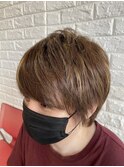 夏に向けて ハイライトカラー マッシュウルフスタイル!