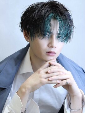 コンフィデンス メンズヘアー(confidence MEN'S HAIR) グリサニーマッシュ『フェイスフレーミング×スパイラルパーマ』