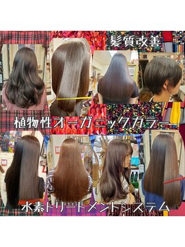 ヘアーメイク ロコ エクステンションズ 亀戸店(Hair make ROCO Market etensions) ケアブリーチ カラー パーマ で髪質改善してツヤサラに