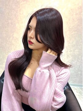 エースヘアー(A.hair) 流れるお顔周り/ピンクベージュ/韓国ヘア