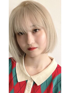 ニュート(Neut ) ケアブリーチダブルカラーミルクティーベージュ黒髪卒業式