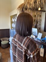 ヘアーリゾート トリップ(Hair Resort Trip)&nbsp;ミディボブ×チョコレートブラウン