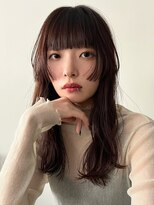 シーン(SCENE)&nbsp;顔周りカット　ロングレイヤー　透明感カラー【天神/今泉】