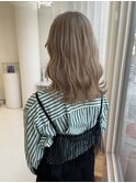 ハイトーンブリーチミルクティーグレージュ美肌カラーミディアム
