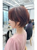マッシュショート/大人ボブ/簡単スタイリング/くせ毛カット