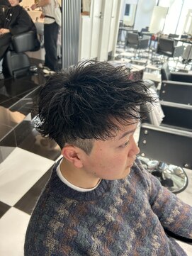 オーシャントーキョー(OCEAN TOKYO) メンズパーマツイスパ波巻きスパイラルマッシュセンターパート