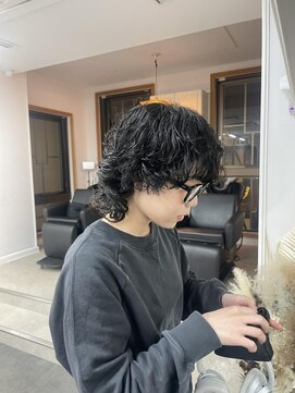 アオ(AO。) ウルフパーマ/ショートウルフパーマ/プードルパーマ