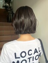 原宿ブリーチなしダブルカラーミルクティーベージュミディアム