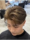 ワンブリーチ。ミルクティーベージュバレイヤージュ